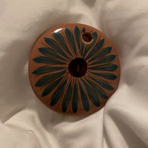Ceramic Pendant Signed